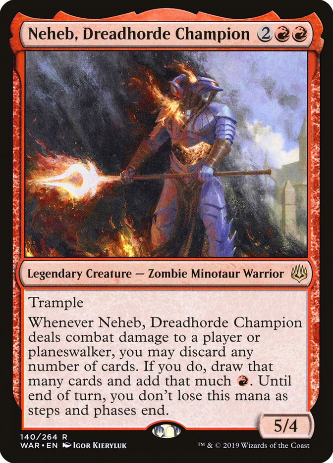 Neheb, Dreadhorde Champion · War of the Spark (WAR) #140 