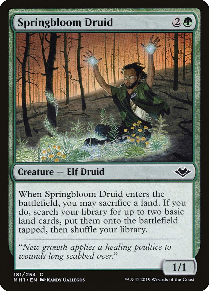 Springbloom Druid (Modern Horizons #181)