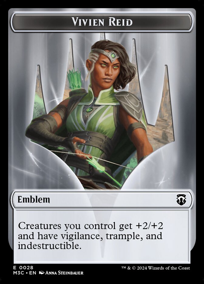 Vivien Reid Emblem (Modern Horizons 3 Commander Tokens #28)