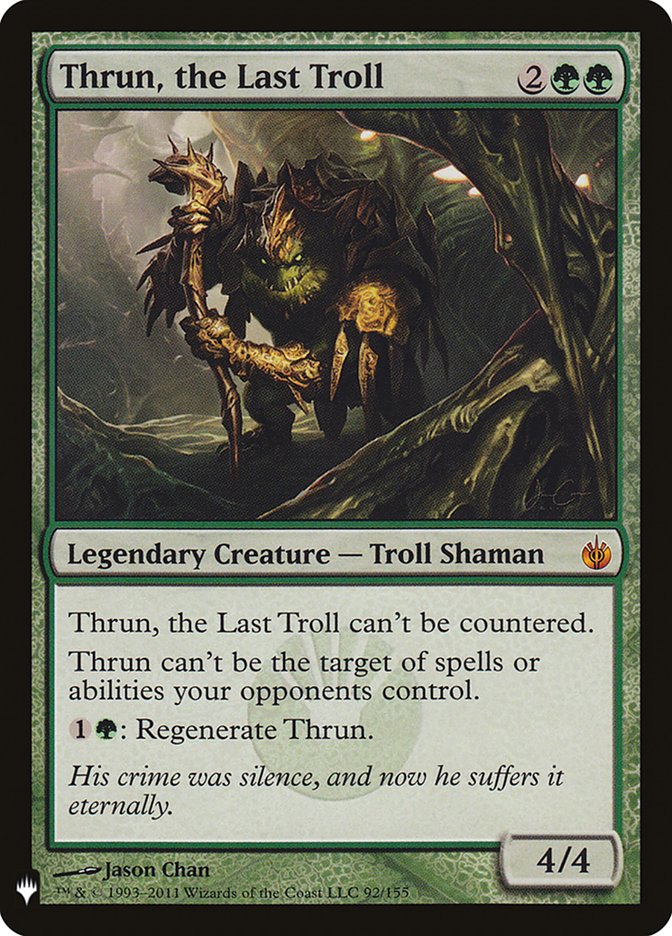 Thrun, the Last Troll (The List #MBS-92)