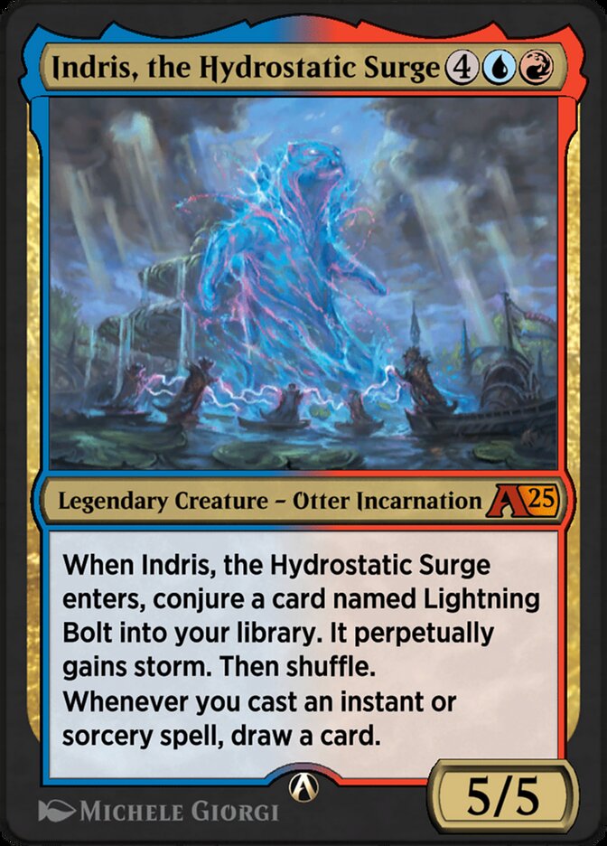 Indris, the Hydrostatic Surge (Alchemy: Bloomburrow #25)