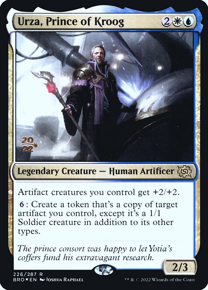 Urza, Prince of Kroog (The Brothers' War Promos #226s)