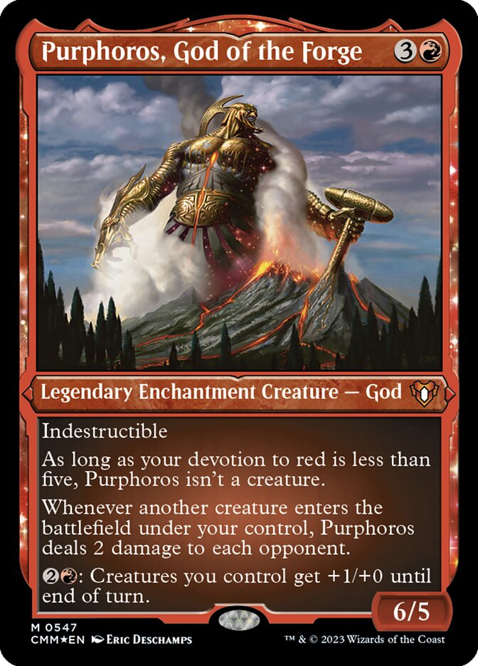 purphoros, god of the forge english