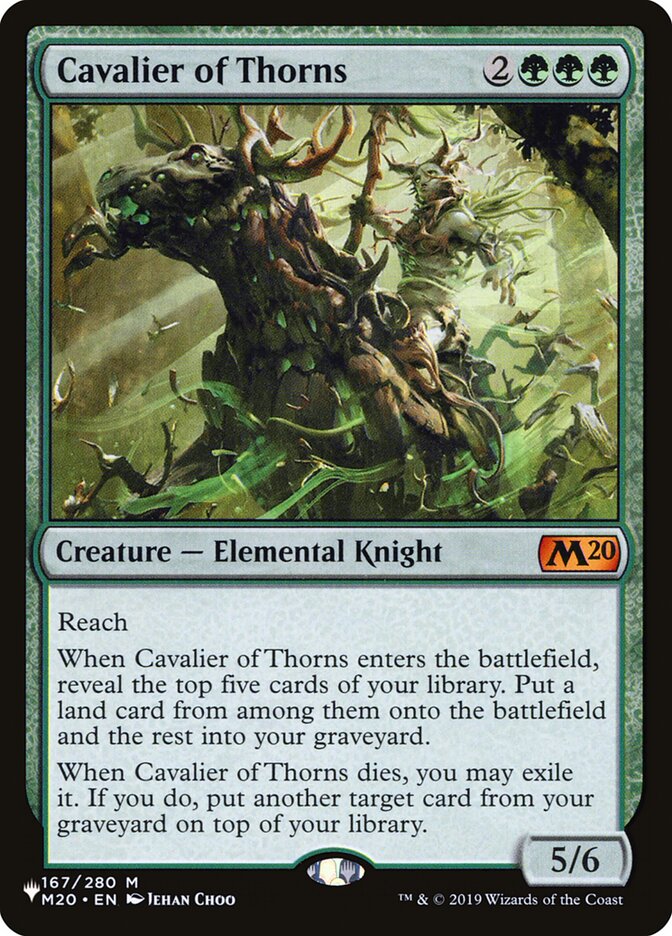 Cavalier of Thorns (The List #M20-167)
