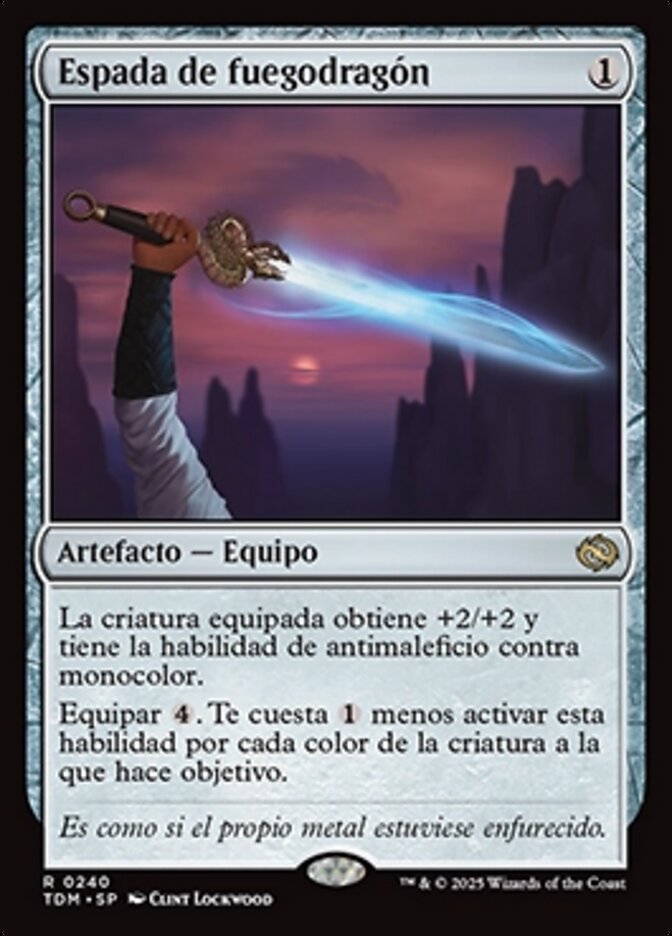 Espada de fuegodragón