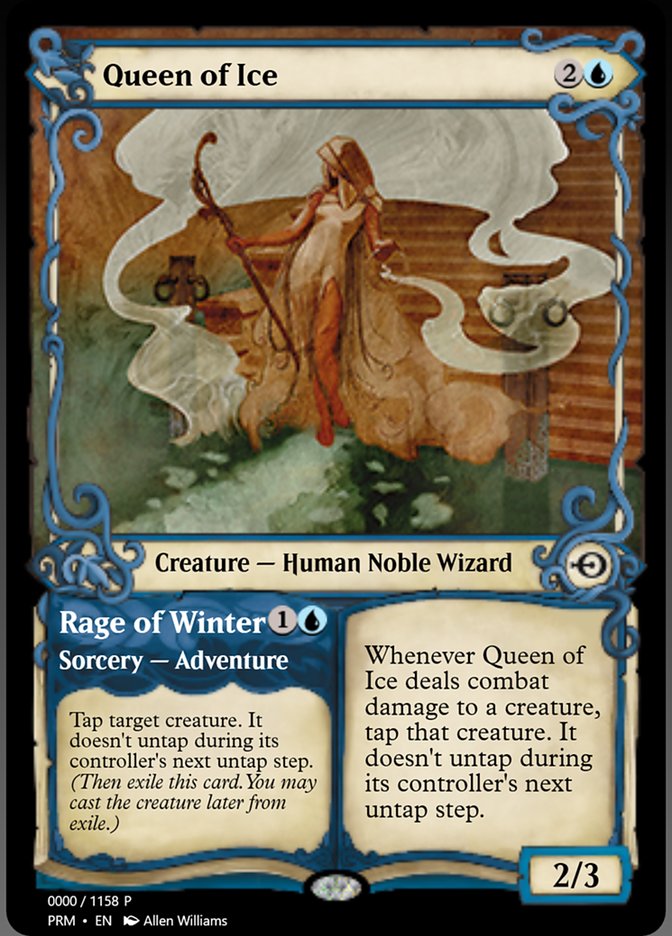 Queen of Ice // Rage of Winter (Magic Online Promos #78762)