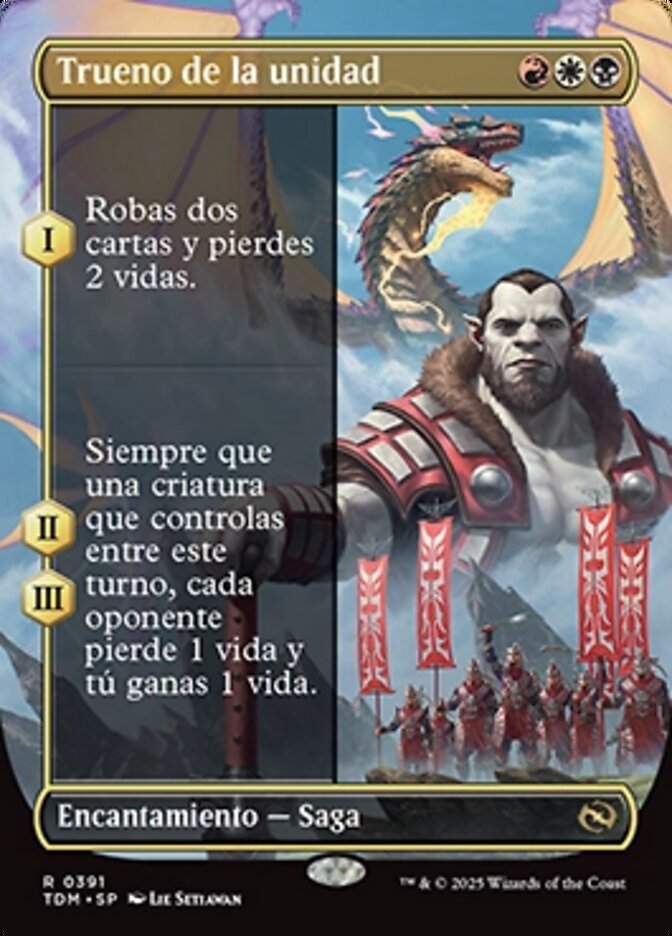 Trueno de la unidad