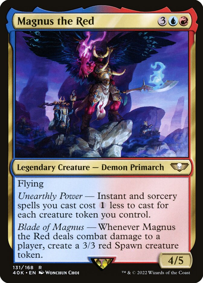 Elastisk Jobtilbud kunst Magnus the Red · Warhammer 40,000 Commander (40K) #131 · Scryfall Magic:  The Gathering Search