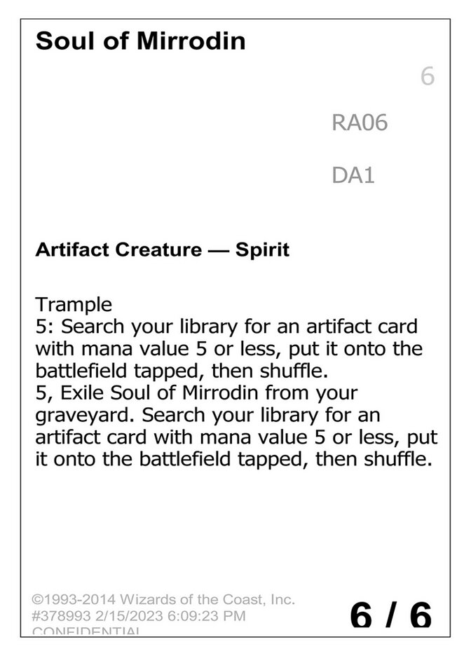 Soul of Mirrodin (Unknown Event #RA06b)