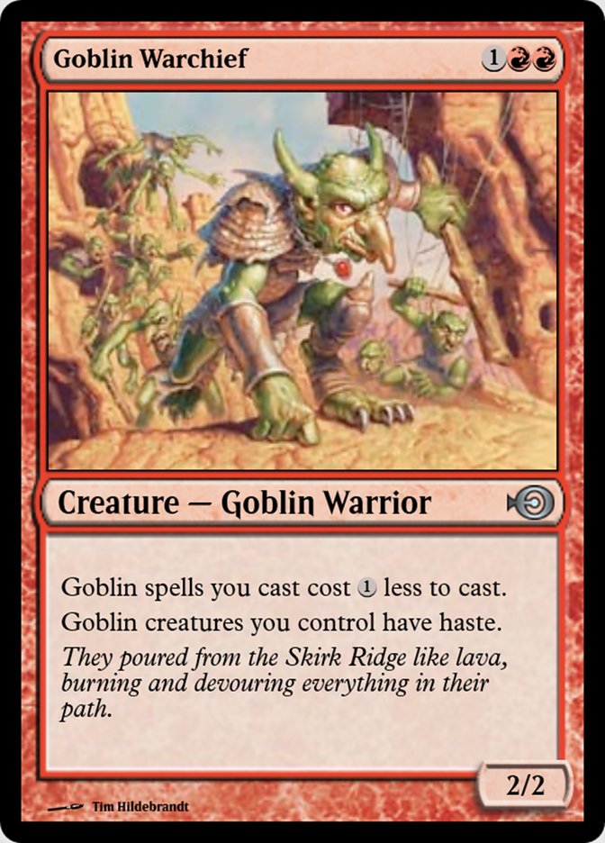Goblin Warchief (Magic Online Promos #31477)