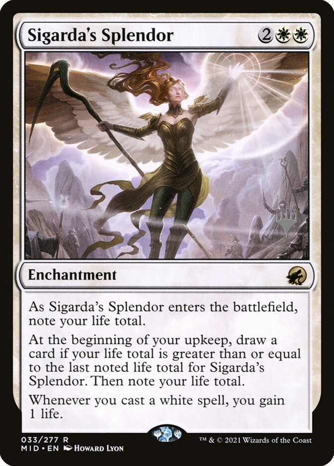 Sigarda's Splendor (Innistrad: Midnight Hunt Promos #33p)