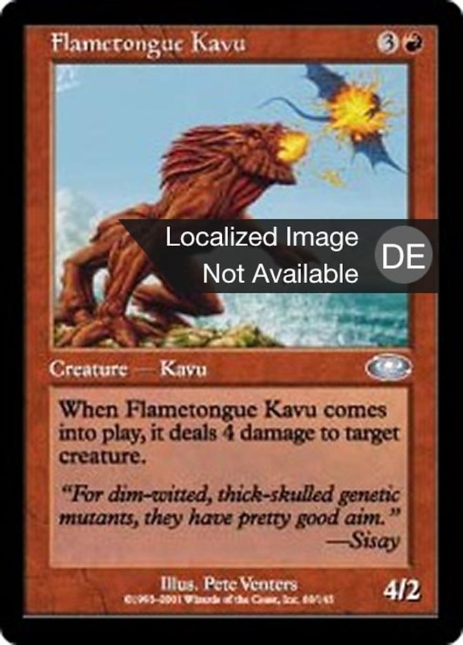 Flametongue Kavu (Planeshift #60)