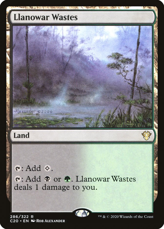 Llanowar Wastes (Commander 2020 #286)