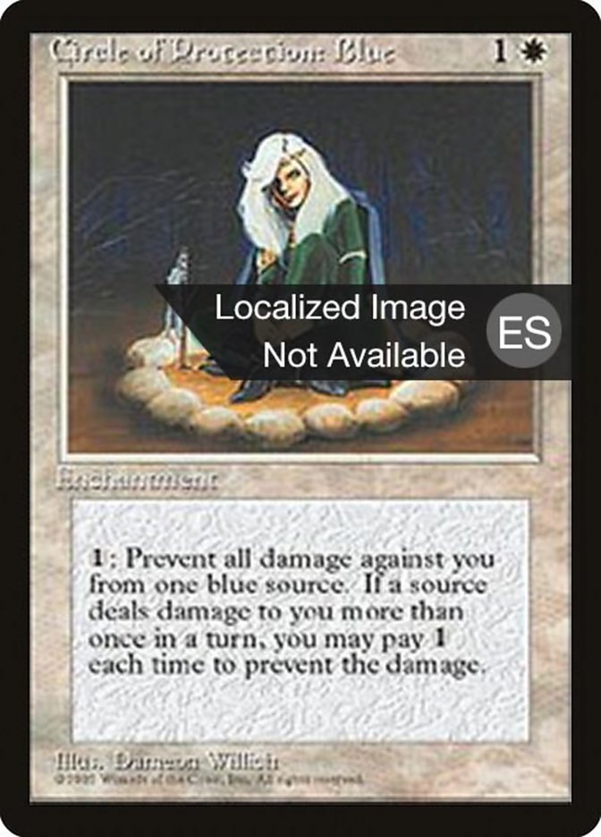 Circle of Protection: Blue (Fourth Edition Foreign Black Border #15)