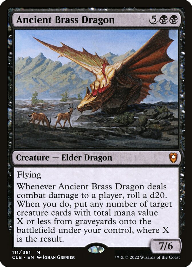 Ancient Brass Dragon (Commander Legends: Battle for Baldur's Gate #111)