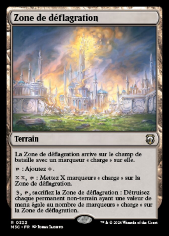 Zone de déflagration