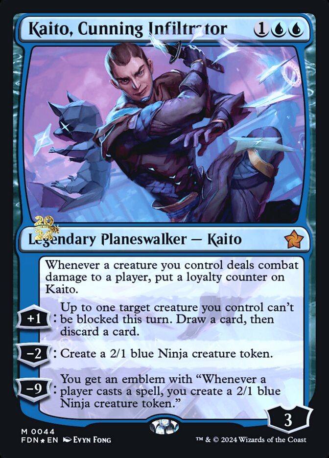 Kaito, Cunning Infiltrator (Foundations Promos #44s)