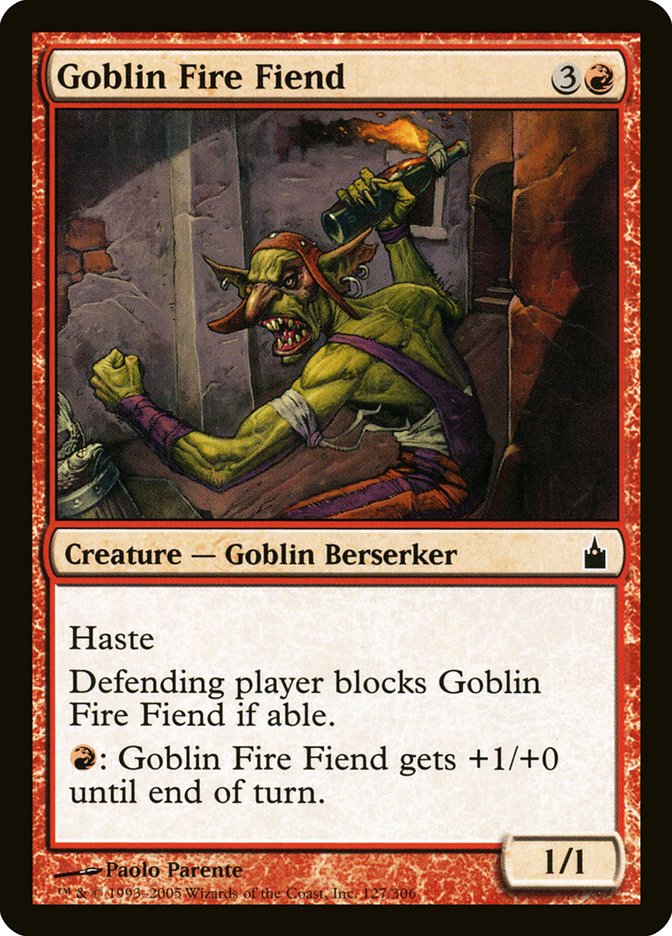 Goblin Fire Fiend (Ravnica: City of Guilds #127)