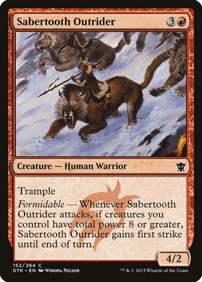 Sabertooth Outrider (Dragons of Tarkir #152)