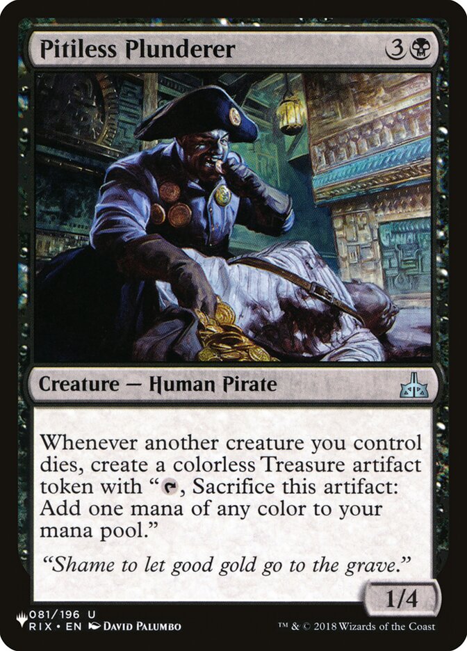 Pitiless Plunderer (The List #RIX-81)