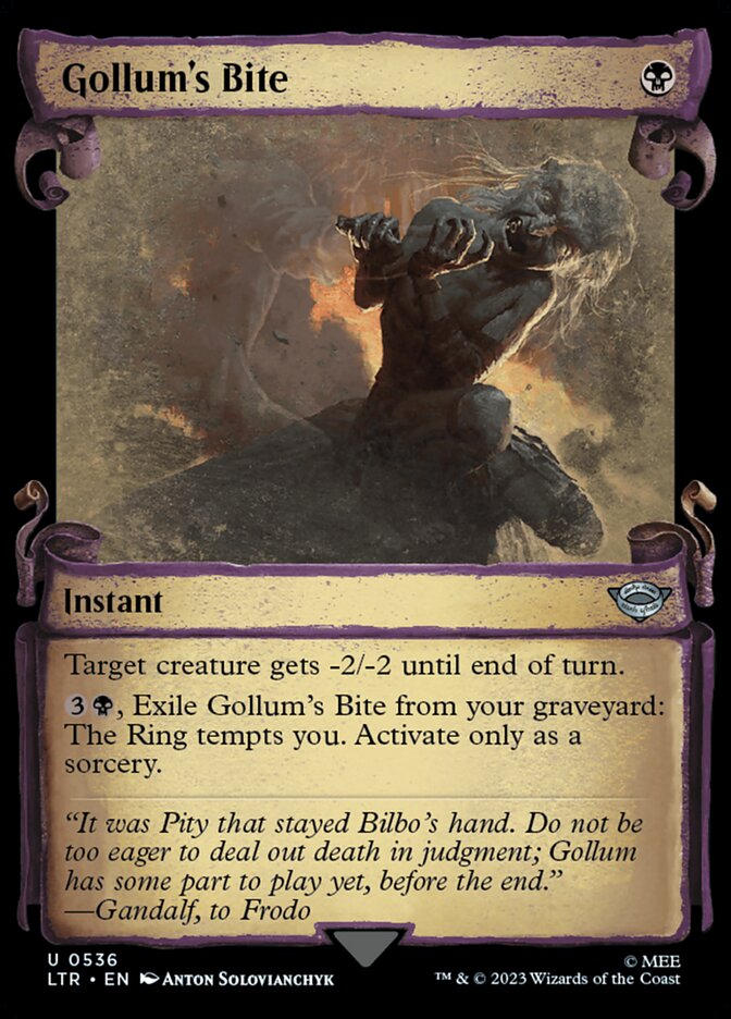 Gollum's Bite · The Lord of the Rings: Tales of Middle-earth (LTR) #536 ·  Scryfall Magic The Gathering Search