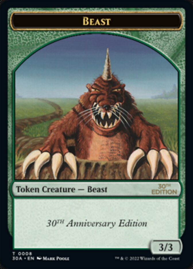 Beast · 30th Anniversary Tokens (T30A) #8 · Scryfall Magic The 