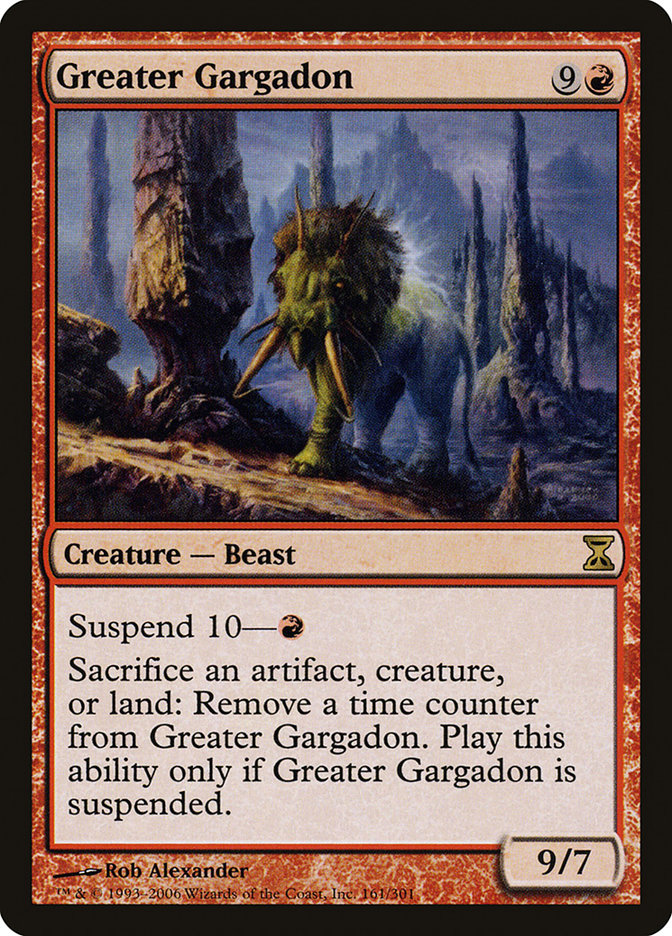 Greater Gargadon · Time Spiral (TSP) #161 · Scryfall Magic The Gathering  Search