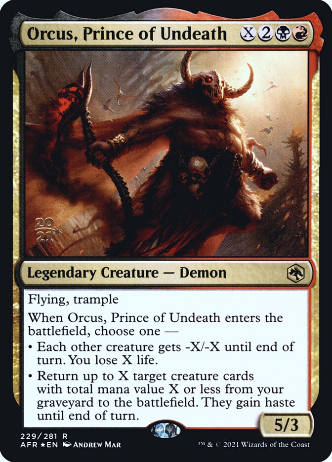 Orcus, Prince of Undeath (Adventures in the Forgotten Realms Promos #229s)