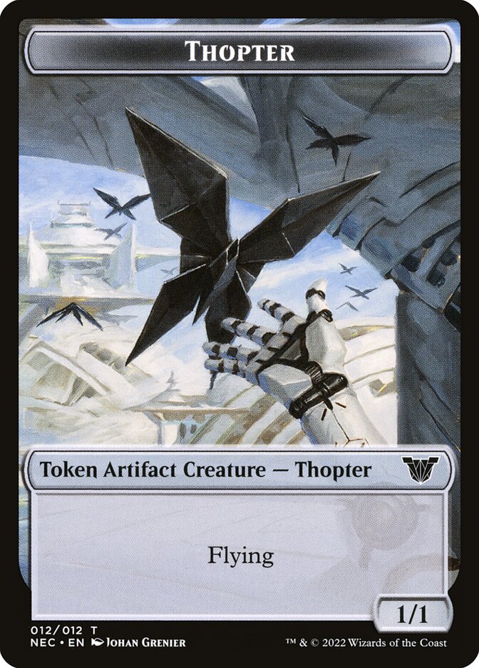 Thopter (Neon Dynasty Commander Tokens #12)