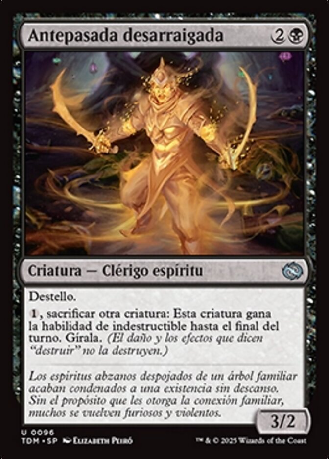 Antepasada desarraigada