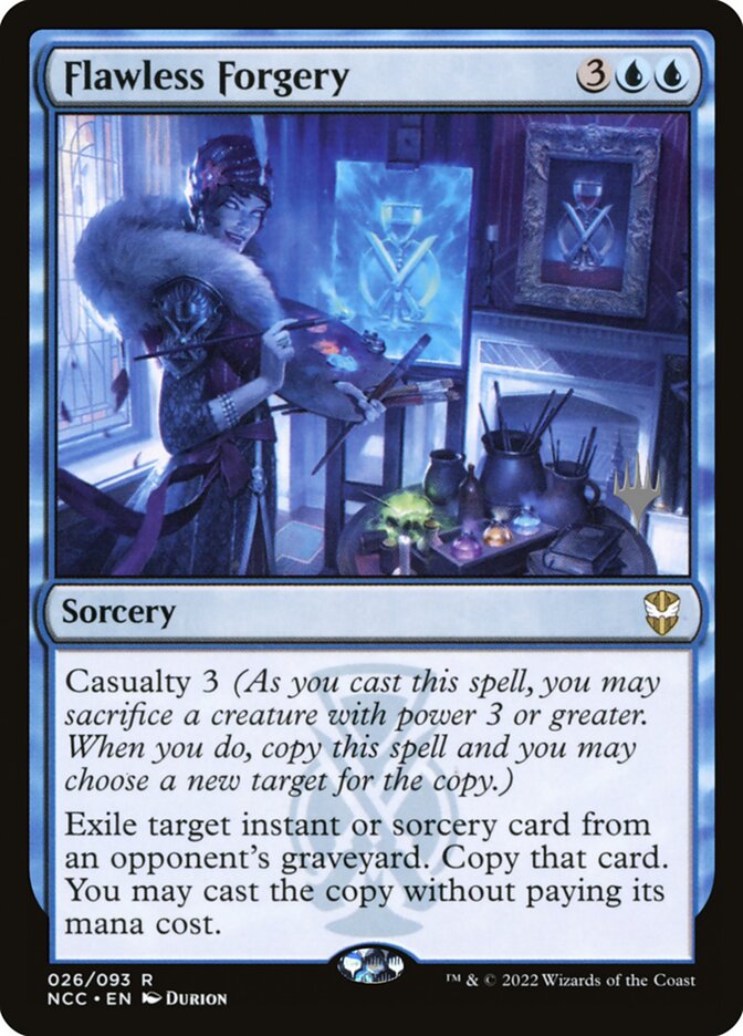 Flawless Forgery (New Capenna Commander Promos #26p)