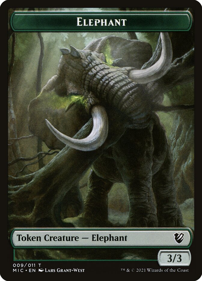 Elephant (Midnight Hunt Commander Tokens #9)