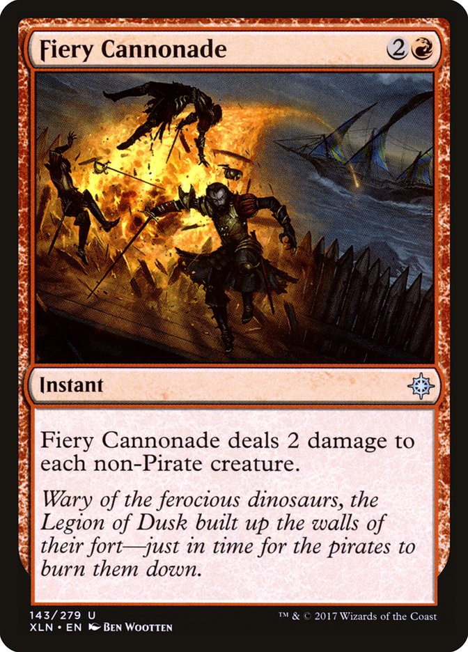 Fiery Cannonade (Ixalan #143)