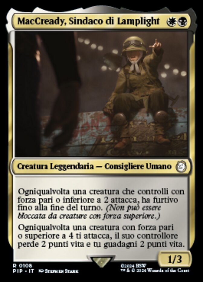 MacCready, Sindaco di Lamplight