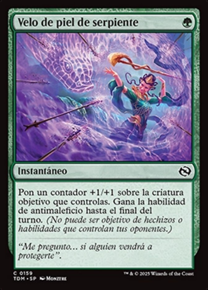 Velo de piel de serpiente