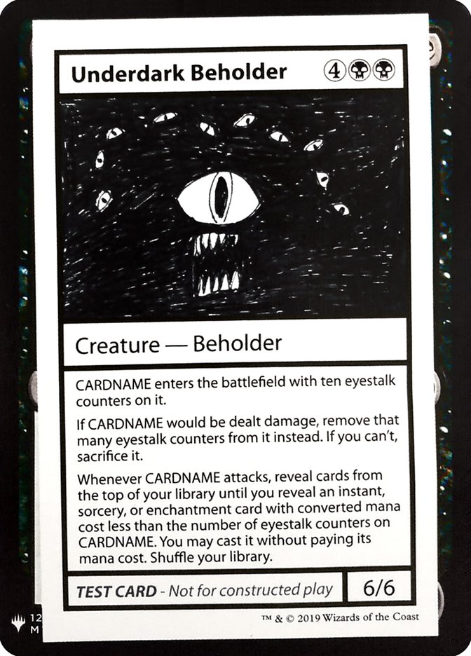 Underdark Beholder (Mystery Booster Playtest Cards 2019 #49)