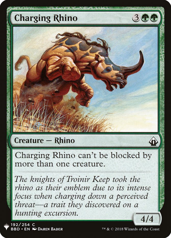 Charging Rhino (The List #BBD-192)