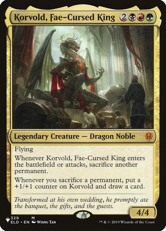 Korvold, Fae-Cursed King (The List #ELD-329)
