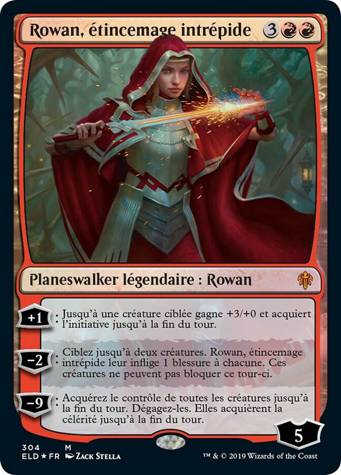 Rowan, Fearless Sparkmage (Throne of Eldraine #304)