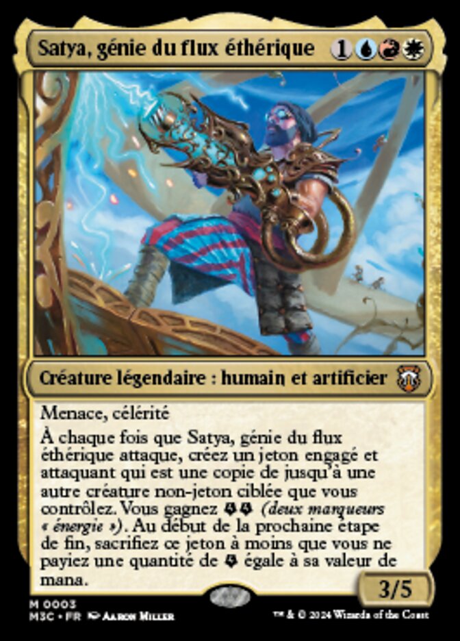 Satya, Aetherflux Genius (Modern Horizons 3 Commander #3)