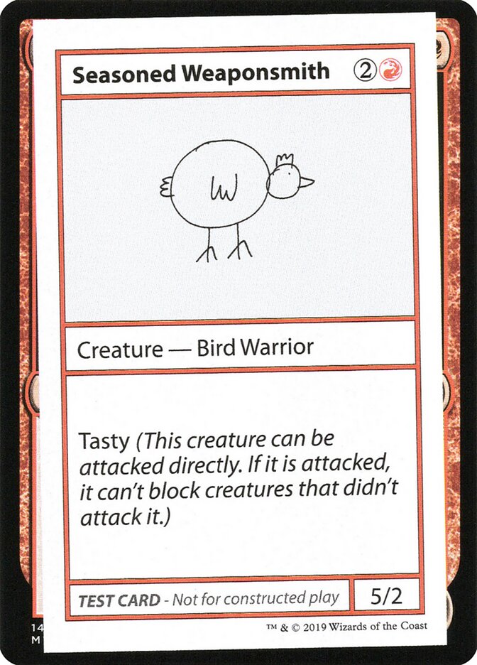 Seasoned Weaponsmith (Mystery Booster Playtest Cards 2021 #63)