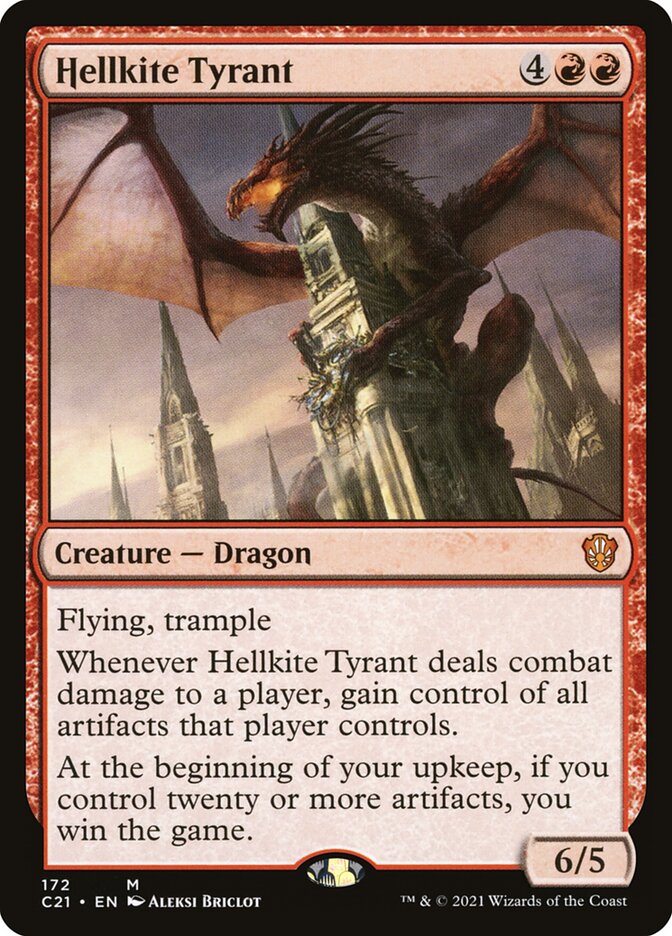 Hellkite Tyrant (Commander 2021 #172)
