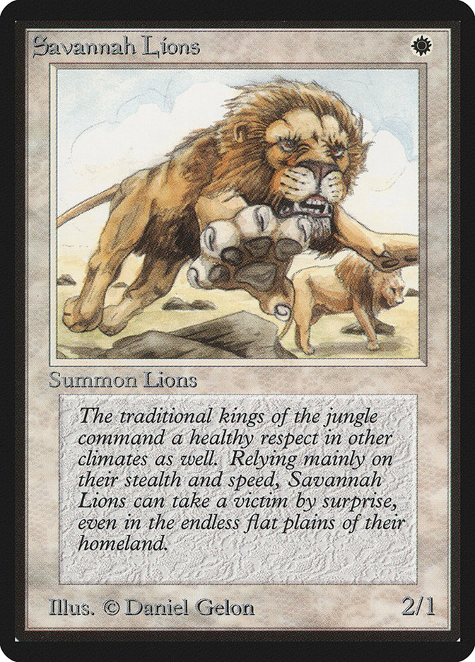 Savannah Lions (Limited Edition Beta #39)