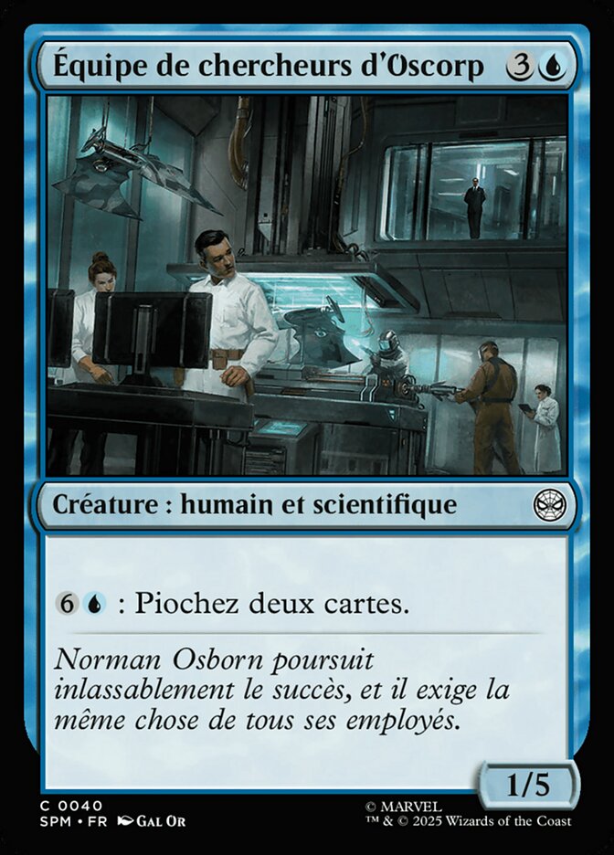 Équipe de chercheurs d'Oscorp
