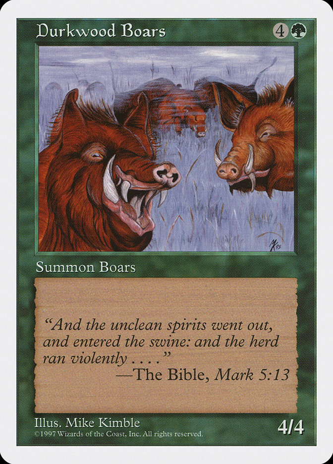 Durkwood Boars (Fifth Edition #289)
