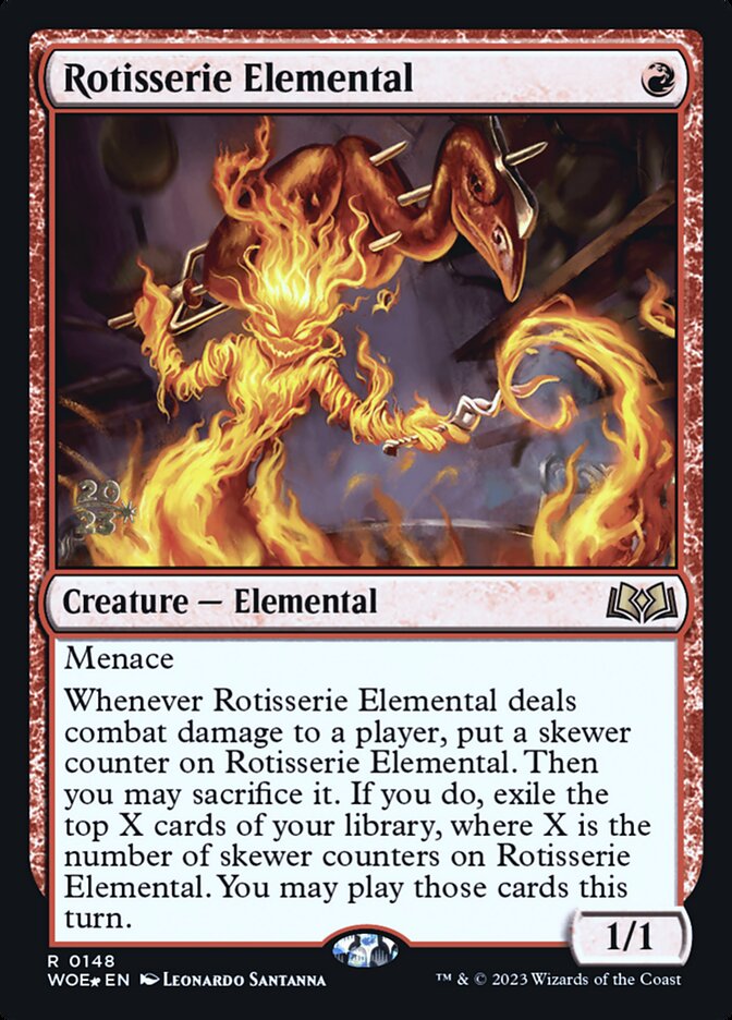 Rotisserie Elemental (Wilds of Eldraine Promos #148s)