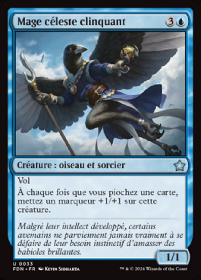 Mage céleste clinquant