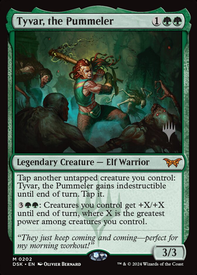 Tyvar, the Pummeler (Duskmourn: House of Horror Promos #202p)