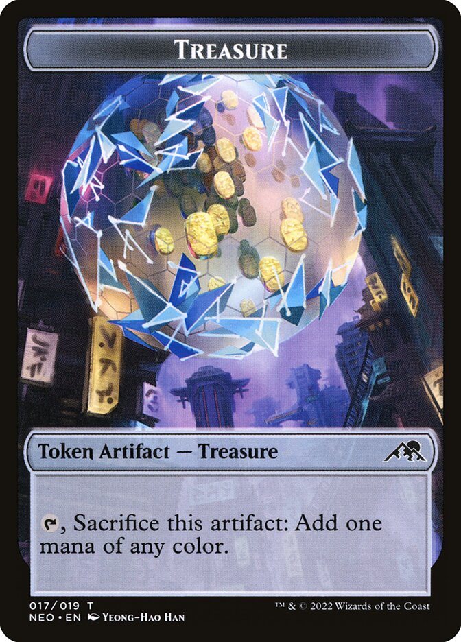 Treasure (Kamigawa: Neon Dynasty Tokens #17)