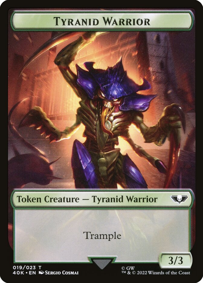 Tyranid Warrior (Warhammer 40,000 Tokens #19)